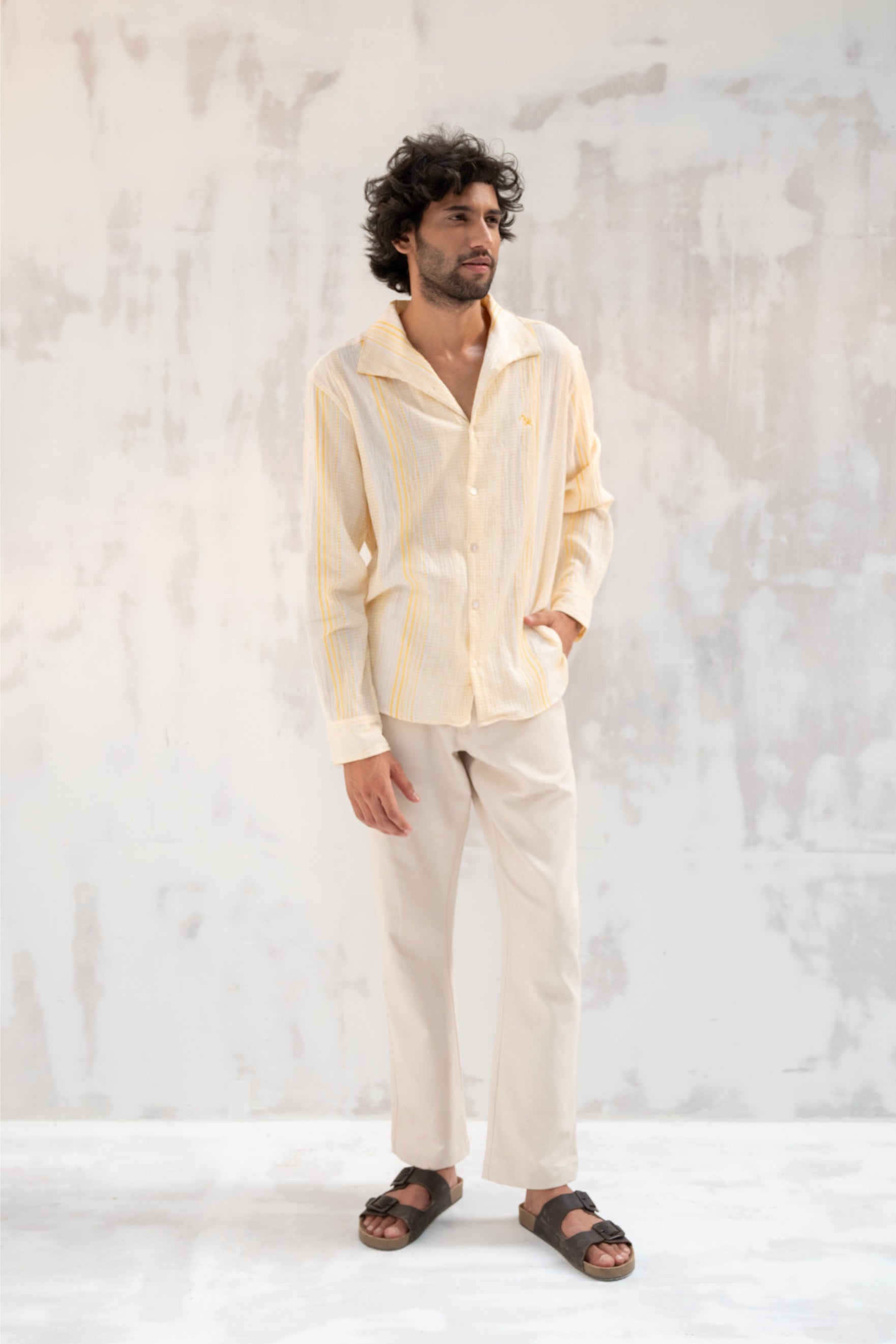 Statement Collar Dobby Shirt