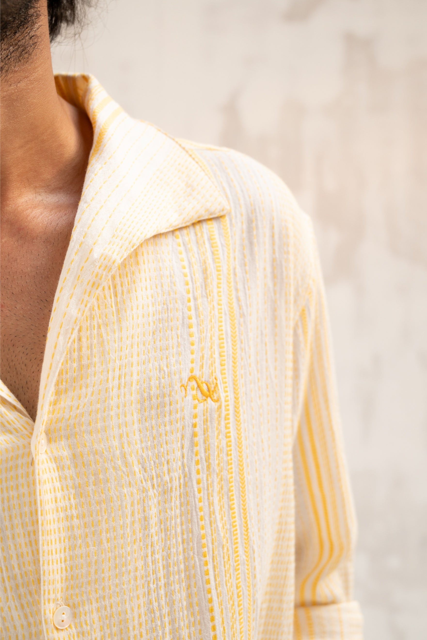 Statement Collar Dobby Shirt