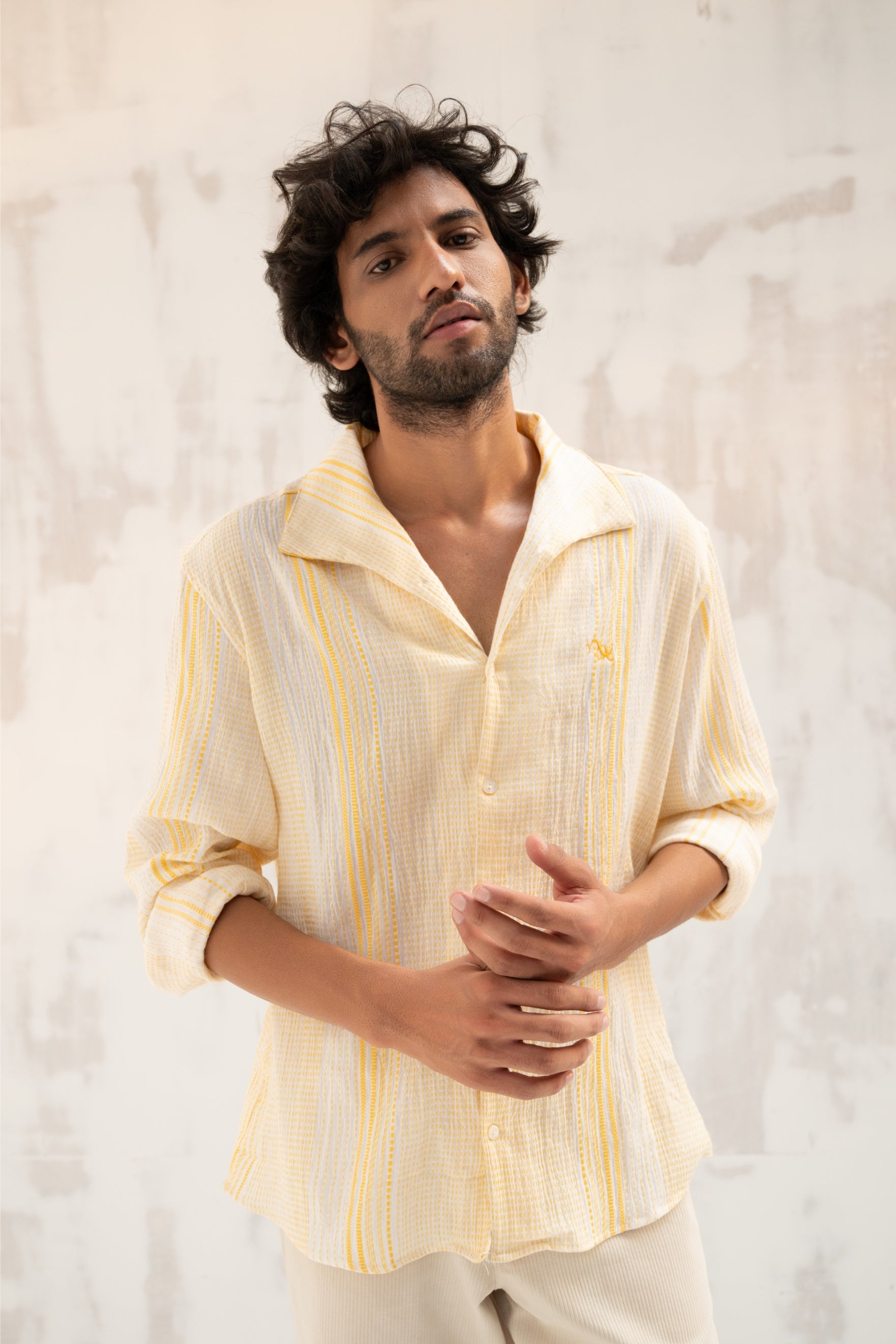 Statement Collar Dobby Shirt