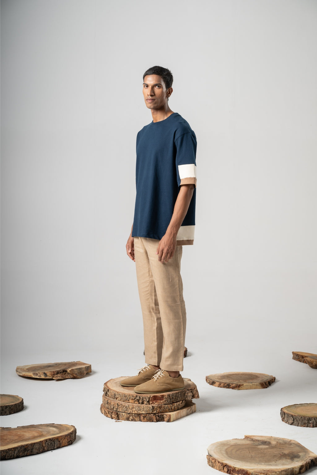 'Step-up' Contrast Tee