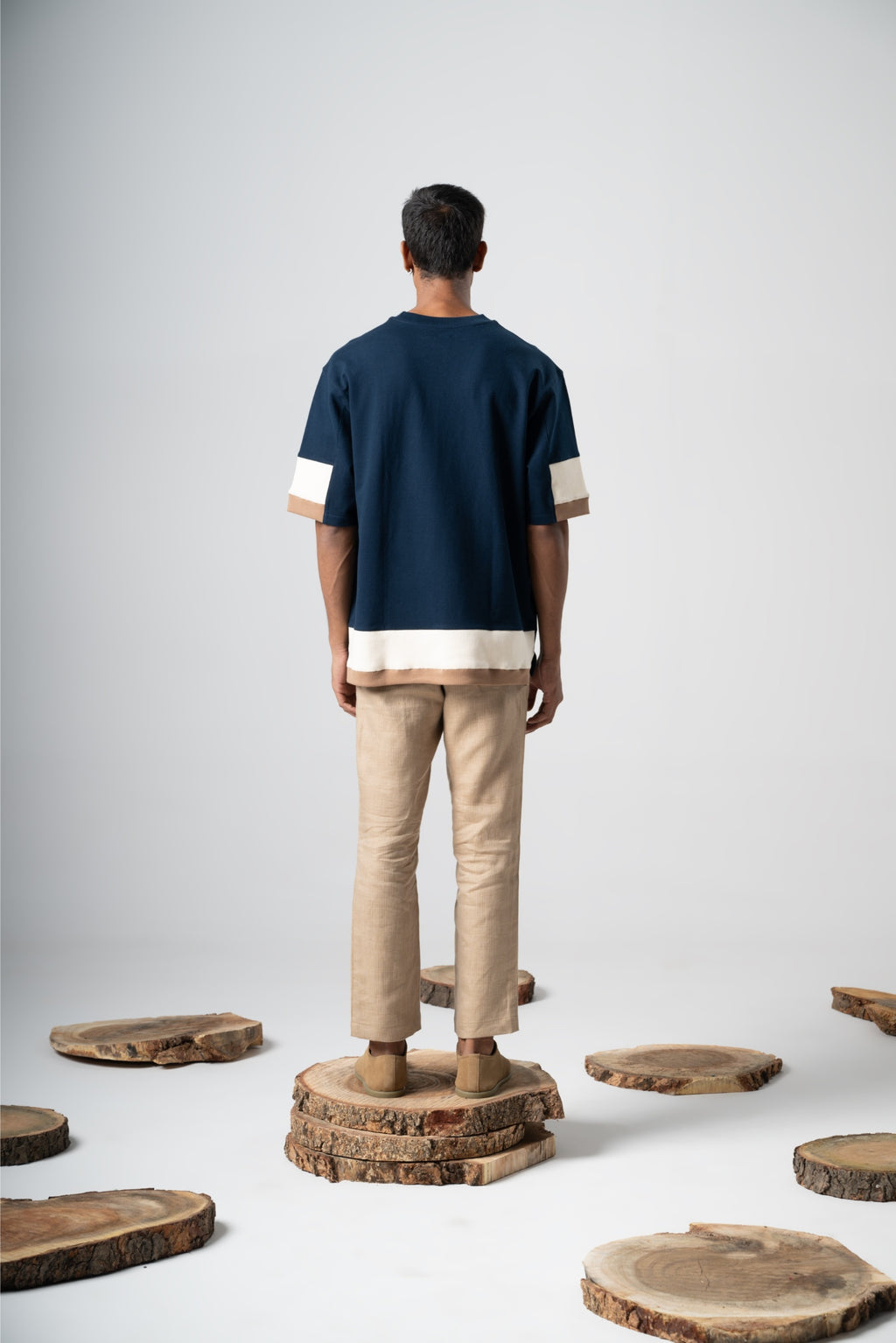 'Step-up' Contrast Tee