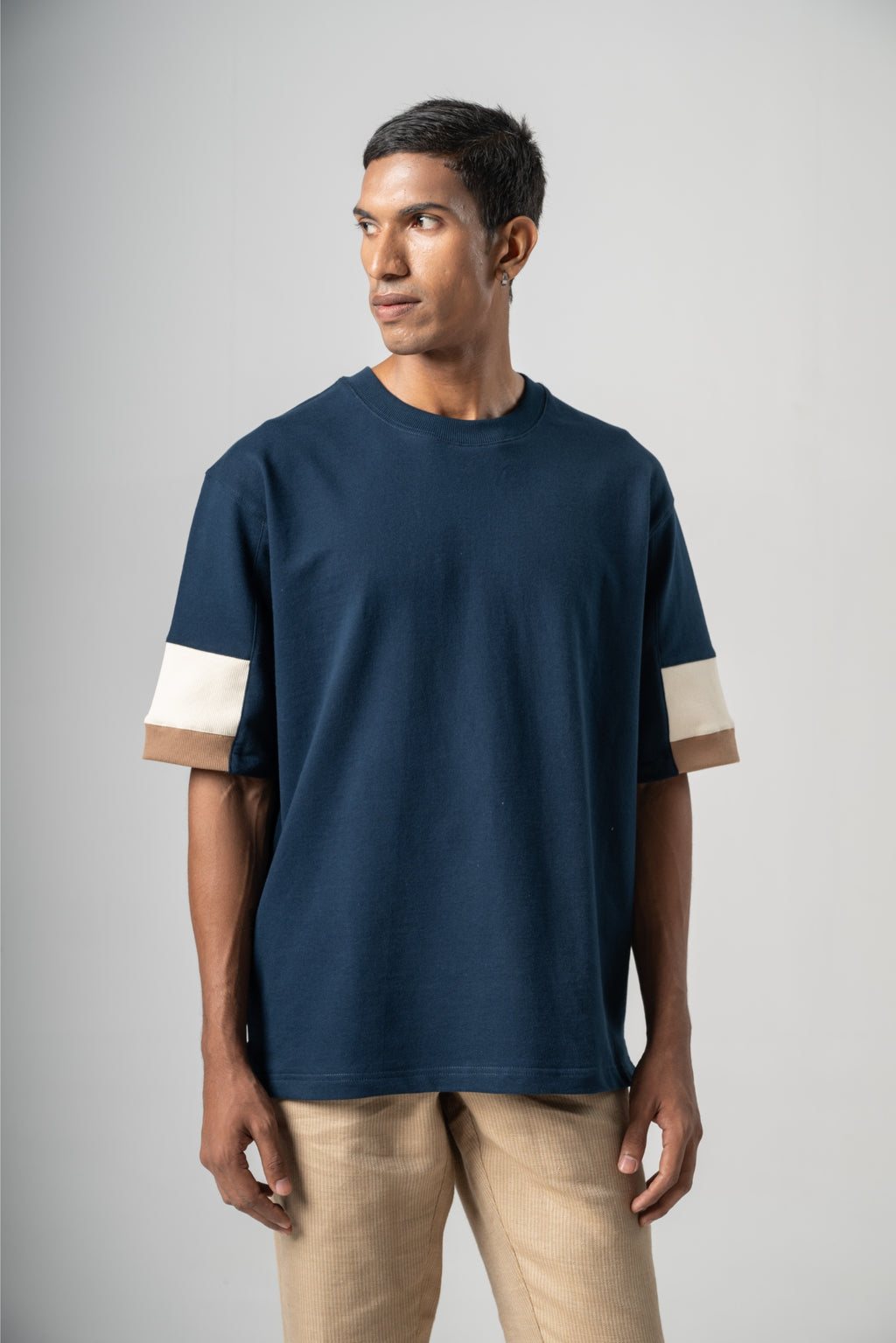 'Step-up' Contrast Tee